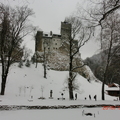 大雪中的布朗城堡