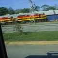 巴拿馬運河旁的火車