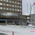 札幌大通公園的辦公室雪景