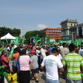 瓜地馬拉總統府前選舉造勢