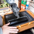 刻鋼板使用的油墨印刷機