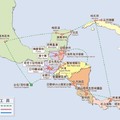 中美洲各國位置圖
