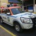聖薩爾瓦多市護衛遊客的警車