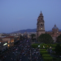 墨西哥古城摩雷利亞的黃昏