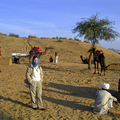 印度沙漠中騎駱駝