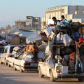 中東加薩巴勒斯坦難民逃難