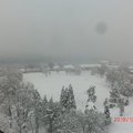 薩瓦河畔12月的雪景