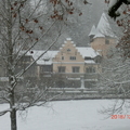 城堡外雪花飄