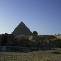 埃及金字塔的落日餘暉