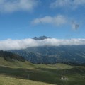 阿爾卑斯山上的藍天白雲