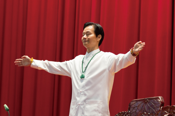 妙禪師父與弟子印心加持